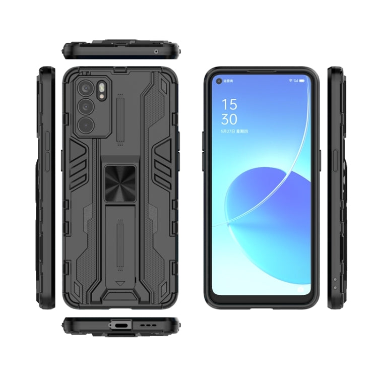 For OPPO Reno6 5G Supersonic PC + TPU Shock-proof Protective Case with Holder