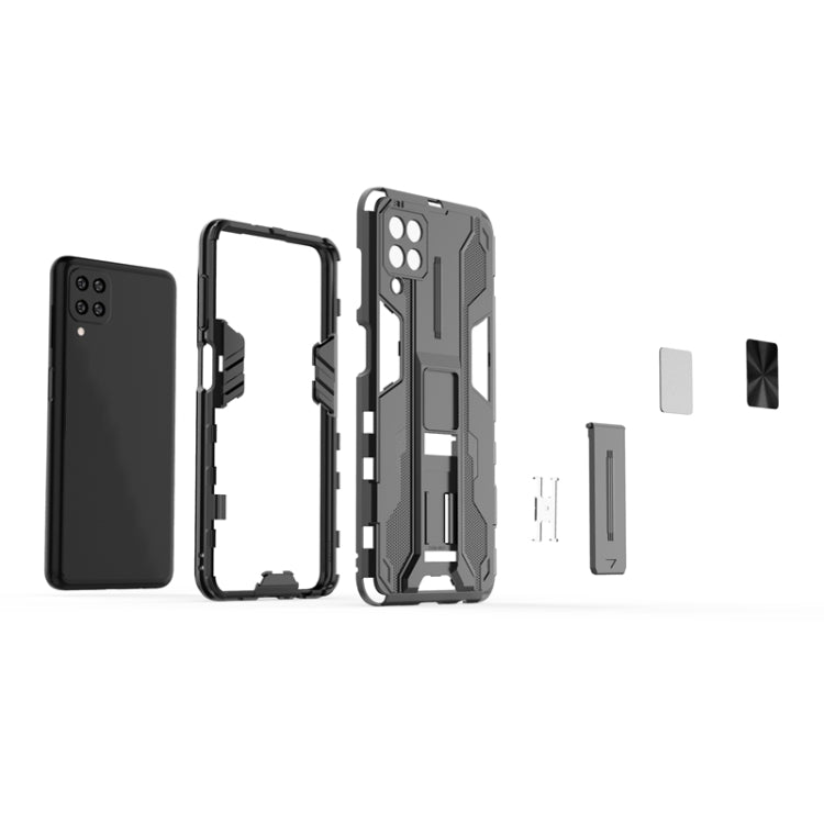 For Samsung Galaxy M12 Supersonic PC + TPU Shock-proof Protective Case with Holder