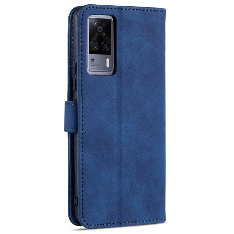 For vivo S9e AZNS Skin Feel Calf Texture Horizontal Flip Leather Case with Card Slots & Holder & Wallet