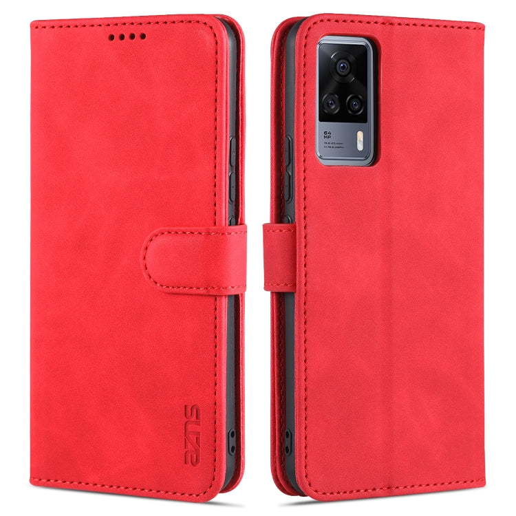 For vivo S9e AZNS Skin Feel Calf Texture Horizontal Flip Leather Case with Card Slots & Holder & Wallet