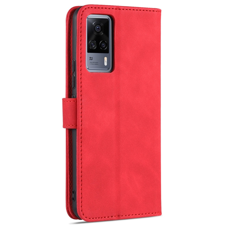 For vivo S9e AZNS Skin Feel Calf Texture Horizontal Flip Leather Case with Card Slots & Holder & Wallet