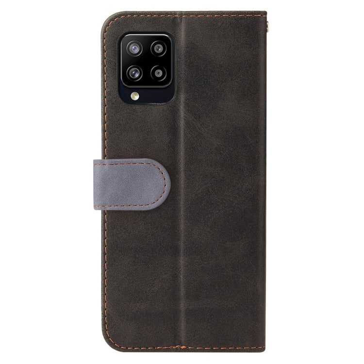 For Samsung Galaxy A42 5G Business Stitching-Color Horizontal Flip PU Leather Case with Holder & Card Slots & Photo Frame
