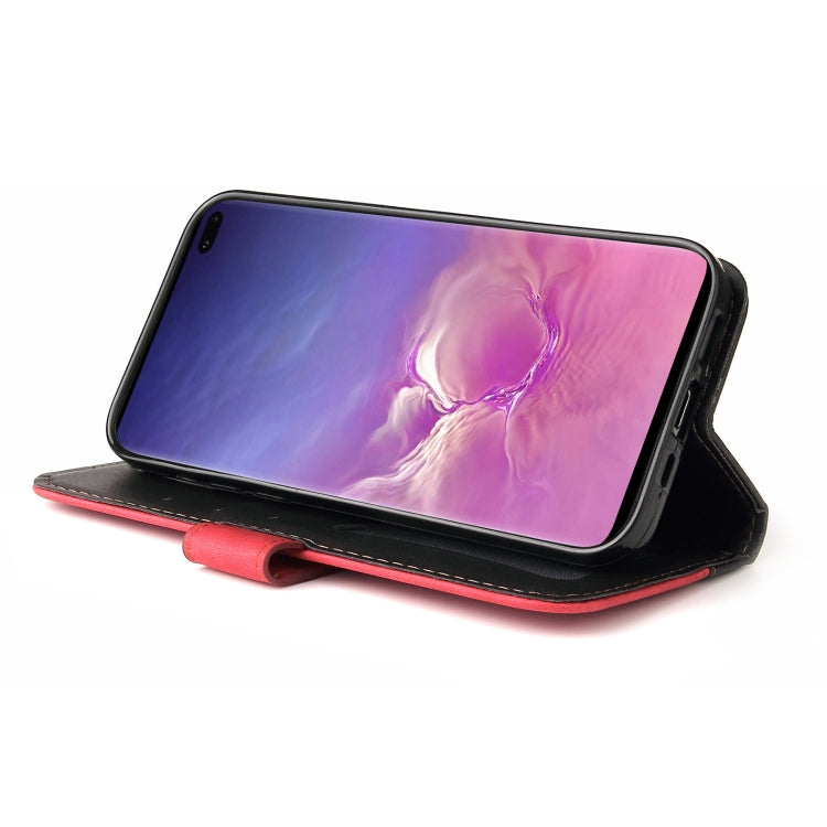For Samsung Galaxy S10e Business Stitching-Color Horizontal Flip PU Leather Case with Holder & Card Slots & Photo Frame