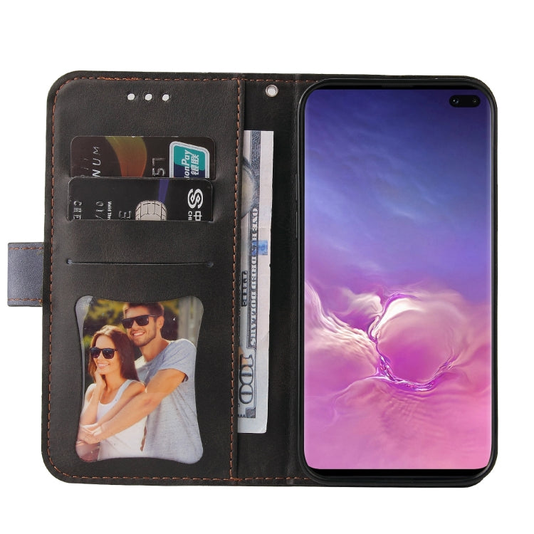 For Samsung Galaxy S10e Business Stitching-Color Horizontal Flip PU Leather Case with Holder & Card Slots & Photo Frame