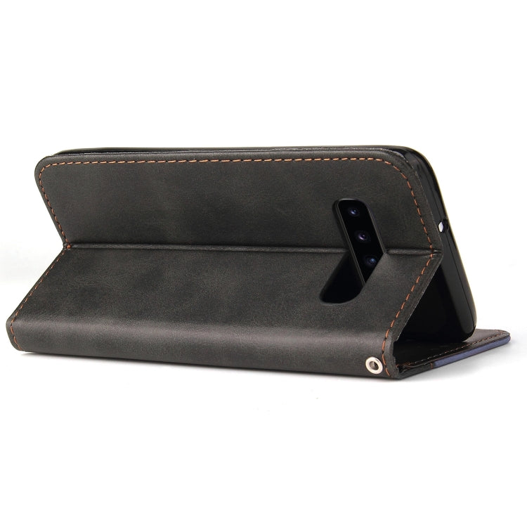 For Samsung Galaxy S10e Business Stitching-Color Horizontal Flip PU Leather Case with Holder & Card Slots & Photo Frame