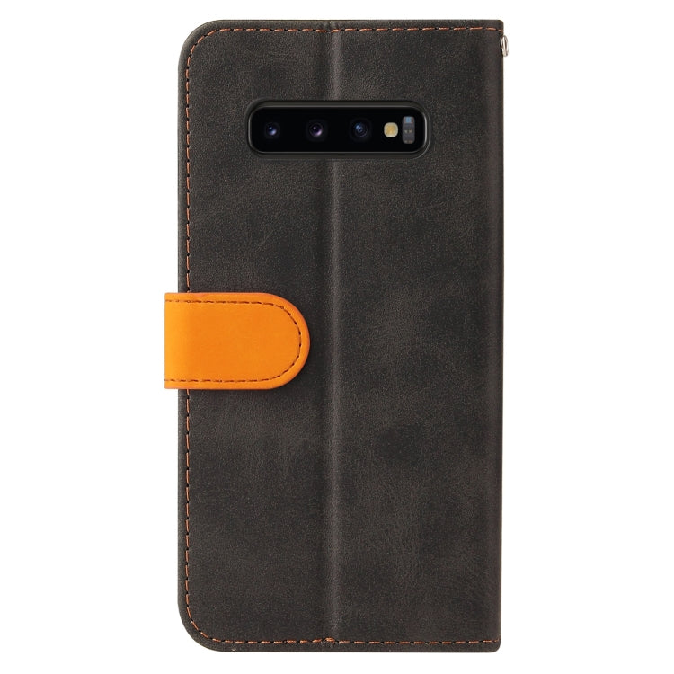 For Samsung Galaxy S10e Business Stitching-Color Horizontal Flip PU Leather Case with Holder & Card Slots & Photo Frame