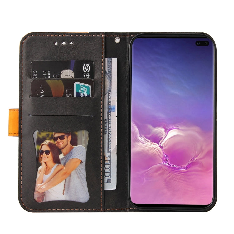 For Samsung Galaxy S10e Business Stitching-Color Horizontal Flip PU Leather Case with Holder & Card Slots & Photo Frame