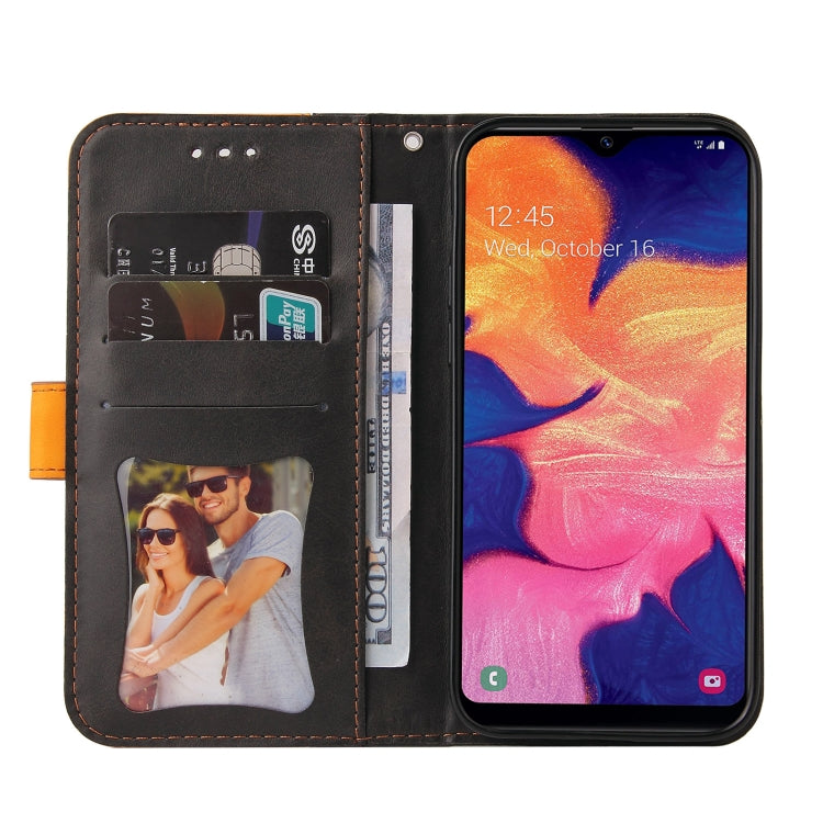 For Samsung Galaxy A10 / M10 Business Stitching-Color Horizontal Flip PU Leather Case with Holder & Card Slots & Photo Frame(Orange)