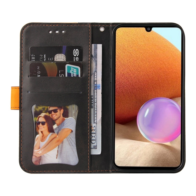 For Samsung Galaxy A32 4G Business Stitching-Color Horizontal Flip PU Leather Case with Holder & Card Slots & Photo Frame