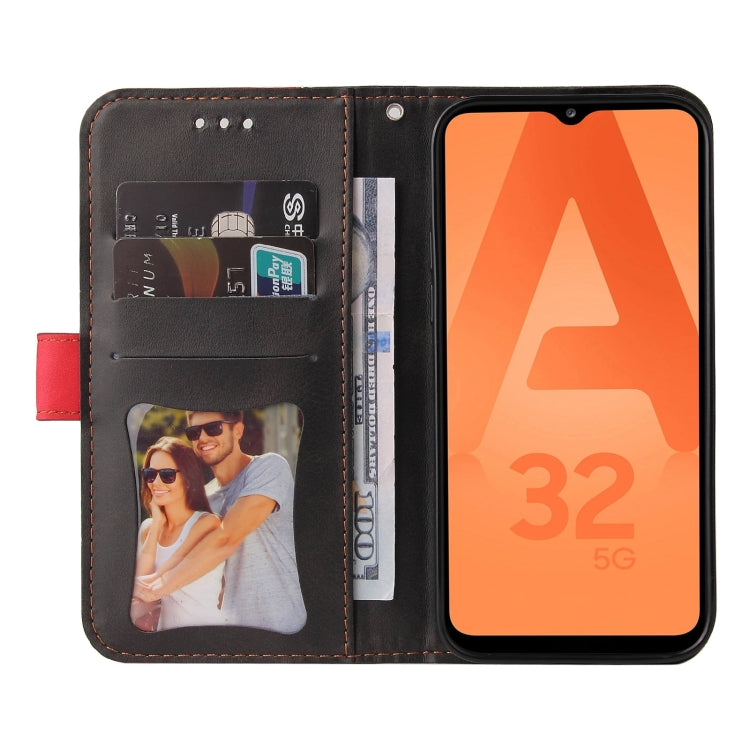 For Samsung Galaxy A32 5G Business Stitching-Color Horizontal Flip PU Leather Case with Holder & Card Slots & Photo Frame