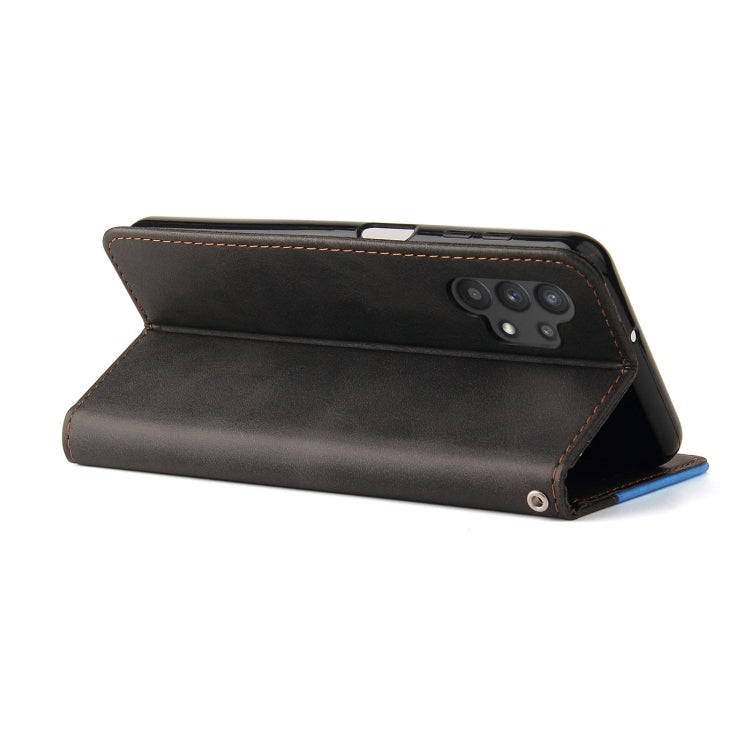 For Samsung Galaxy A32 5G Business Stitching-Color Horizontal Flip PU Leather Case with Holder & Card Slots & Photo Frame