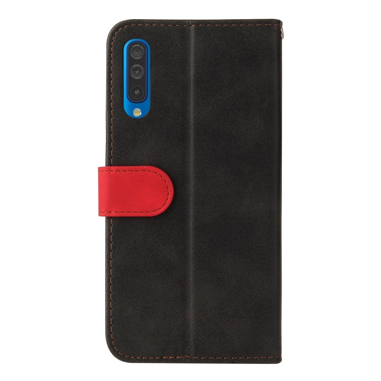 For Samsung Galaxy A50 / A30s / A50s Business Stitching-Color Horizontal Flip PU Leather Case with Holder & Card Slots & Photo Frame(Red)