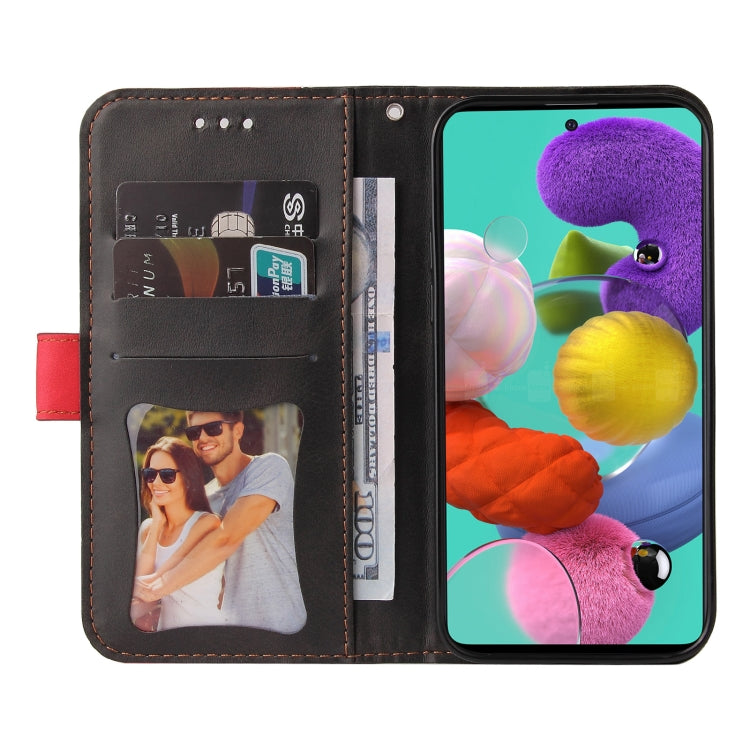 For Samsung Galaxy A51 4G / M40s 4G Business Stitching-Color Horizontal Flip PU Leather Case with Holder & Card Slots & Photo Frame