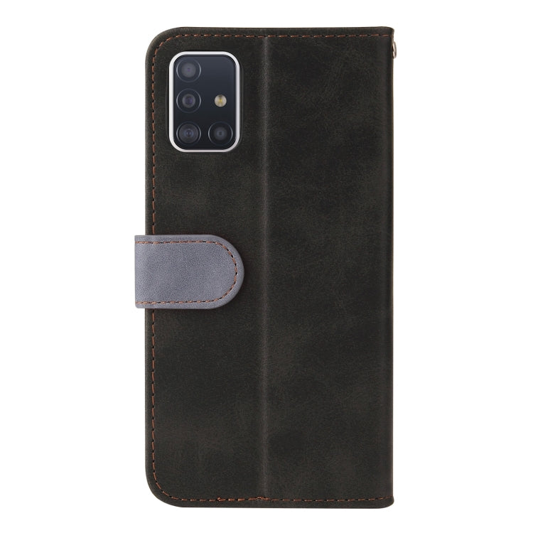 For Samsung Galaxy A51 4G / M40s 4G Business Stitching-Color Horizontal Flip PU Leather Case with Holder & Card Slots & Photo Frame