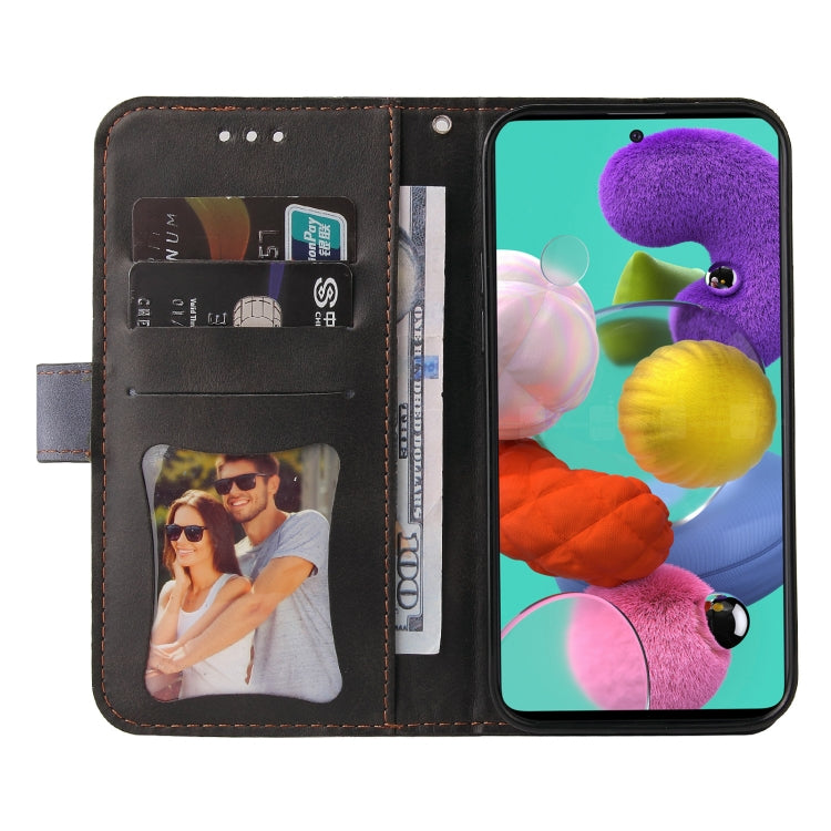 For Samsung Galaxy A51 4G / M40s 4G Business Stitching-Color Horizontal Flip PU Leather Case with Holder & Card Slots & Photo Frame