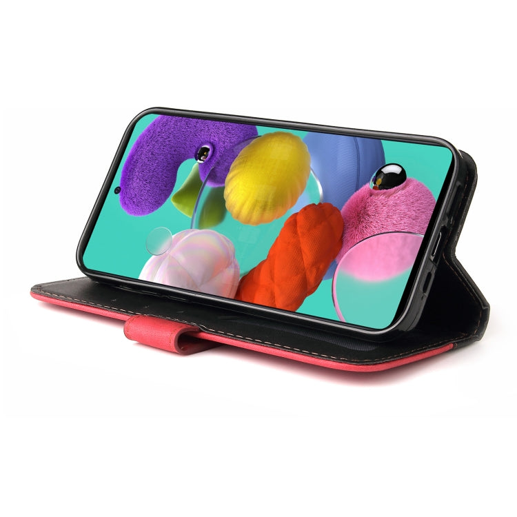 For Samsung Galaxy A71 4G Business Stitching-Color Horizontal Flip PU Leather Case with Holder & Card Slots & Photo Frame