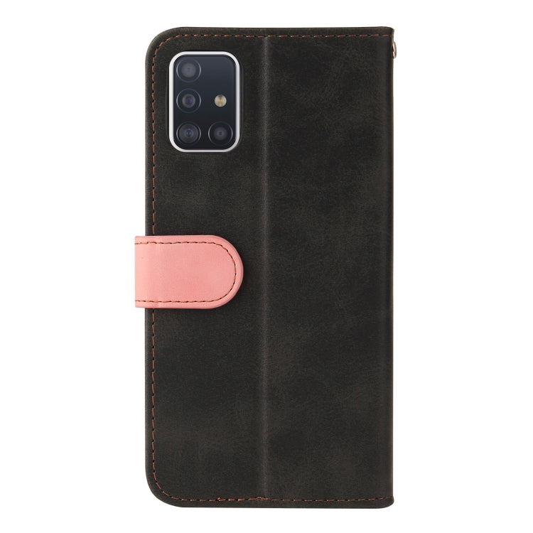 For Samsung Galaxy A71 4G Business Stitching-Color Horizontal Flip PU Leather Case with Holder & Card Slots & Photo Frame