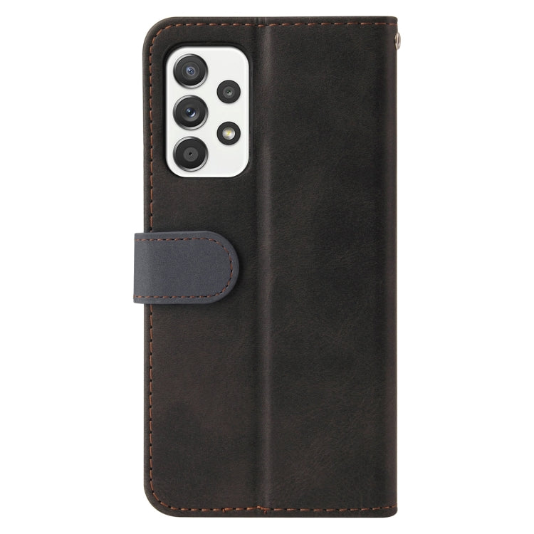 For Samsung Galaxy A52 5G / 4G Business Stitching-Color Horizontal Flip PU Leather Case with Holder & Card Slots & Photo Frame
