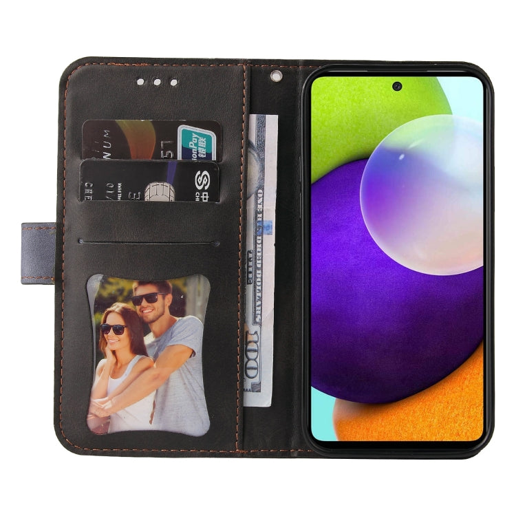 For Samsung Galaxy A52 5G / 4G Business Stitching-Color Horizontal Flip PU Leather Case with Holder & Card Slots & Photo Frame