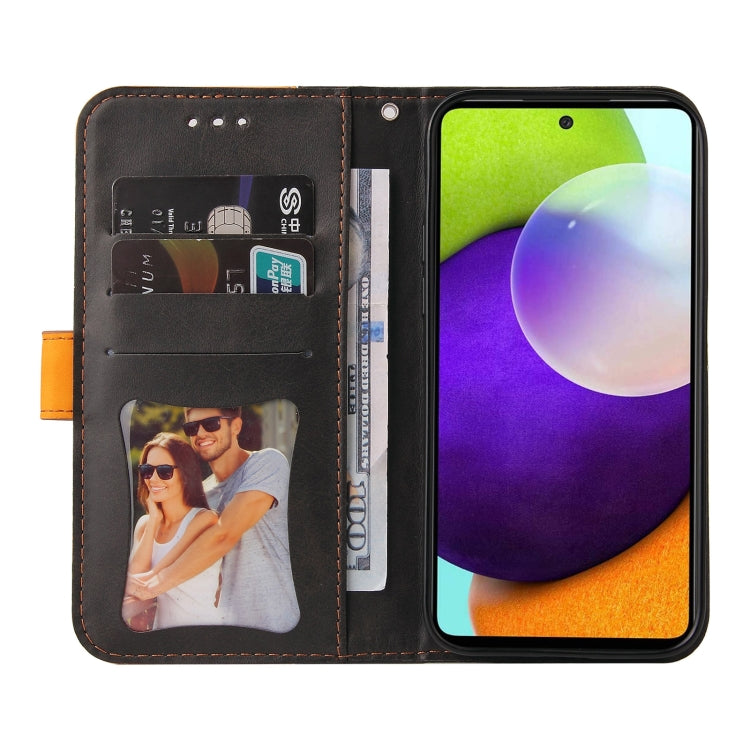 For Samsung Galaxy A52 5G / 4G Business Stitching-Color Horizontal Flip PU Leather Case with Holder & Card Slots & Photo Frame