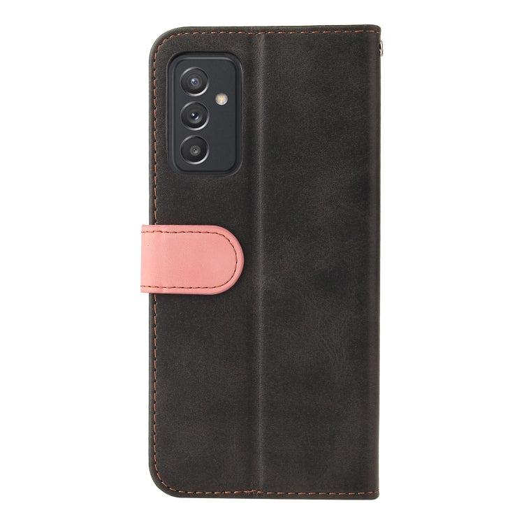For Samsung Galaxy A82 5G Business Stitching-Color Horizontal Flip PU Leather Case with Holder & Card Slots & Photo Frame(Pink)