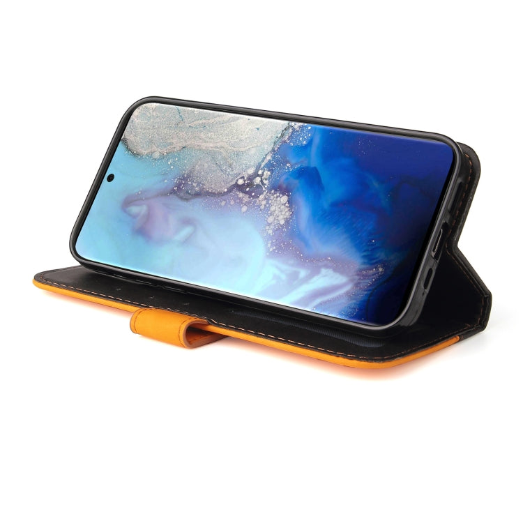 For Samsung Galaxy S20 Business Stitching-Color Horizontal Flip PU Leather Case with Holder & Card Slots & Photo Frame