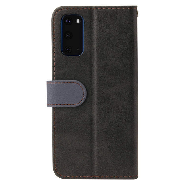 For Samsung Galaxy S20+ Business Stitching-Color Horizontal Flip PU Leather Case with Holder & Card Slots & Photo Frame