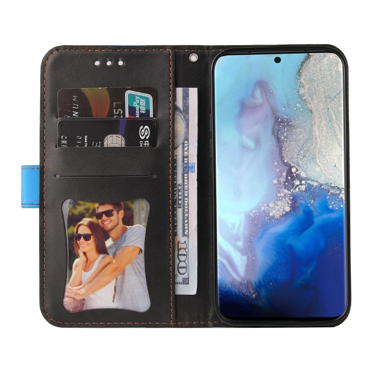 For Samsung Galaxy S20+ Business Stitching-Color Horizontal Flip PU Leather Case with Holder & Card Slots & Photo Frame