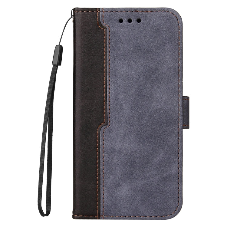 For Samsung Galaxy S21+ 5G Business Stitching-Color Horizontal Flip PU Leather Case with Holder & Card Slots & Photo Frame