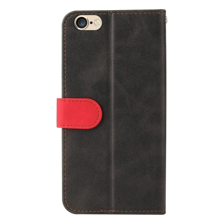 For iPhone SE 2022 / SE 2020 / 8 / 7 Business Stitching-Color Horizontal Flip PU Leather Case with Holder & Card Slots & Photo Frame
