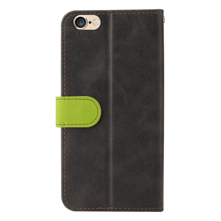 For iPhone SE 2022 / SE 2020 / 8 / 7 Business Stitching-Color Horizontal Flip PU Leather Case with Holder & Card Slots & Photo Frame