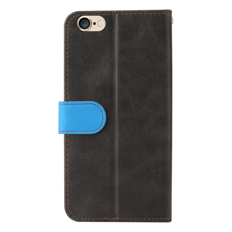 For iPhone SE 2022 / SE 2020 / 8 / 7 Business Stitching-Color Horizontal Flip PU Leather Case with Holder & Card Slots & Photo Frame
