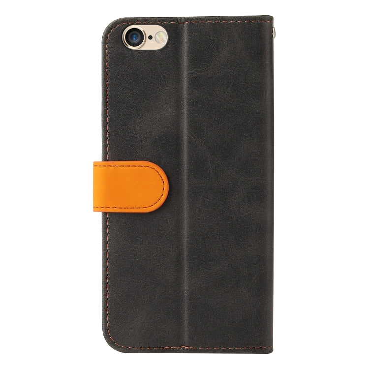 For iPhone SE 2022 / SE 2020 / 8 / 7 Business Stitching-Color Horizontal Flip PU Leather Case with Holder & Card Slots & Photo Frame