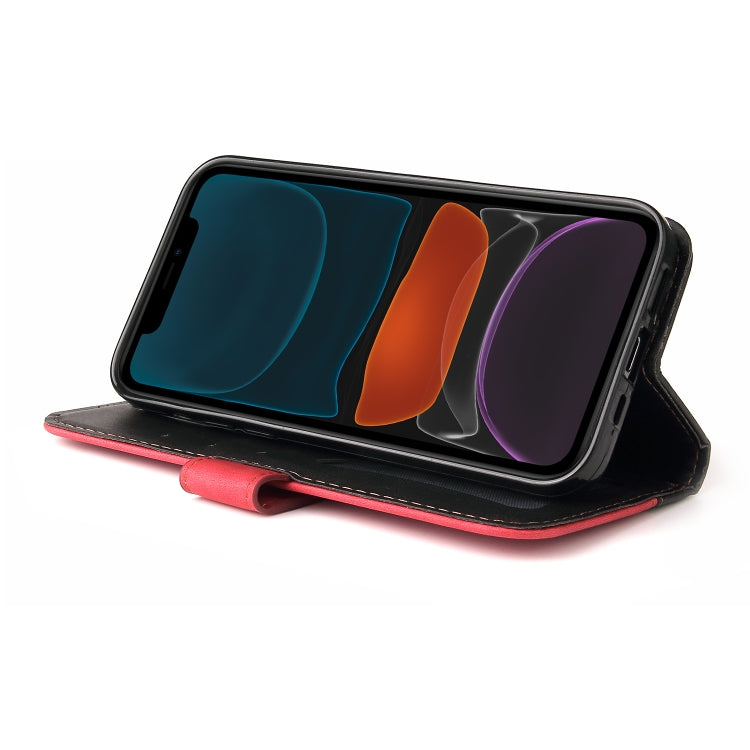 For iPhone 11 Business Stitching-Color Horizontal Flip PU Leather Case with Holder & Card Slots & Photo Frame