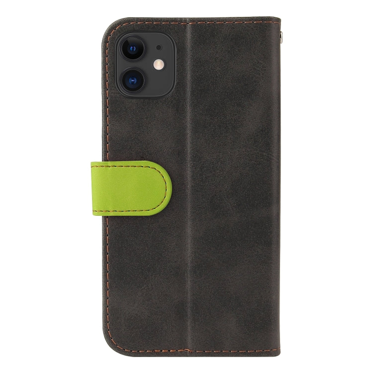 For iPhone 11 Business Stitching-Color Horizontal Flip PU Leather Case with Holder & Card Slots & Photo Frame