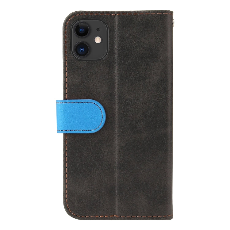 For iPhone 11 Business Stitching-Color Horizontal Flip PU Leather Case with Holder & Card Slots & Photo Frame