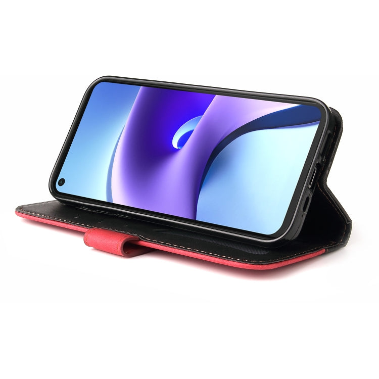 For Xiaomi Redmi Note 9T / Note 9 5G Business Stitching-Color Horizontal Flip PU Leather Case with Holder & Card Slots & Photo Frame