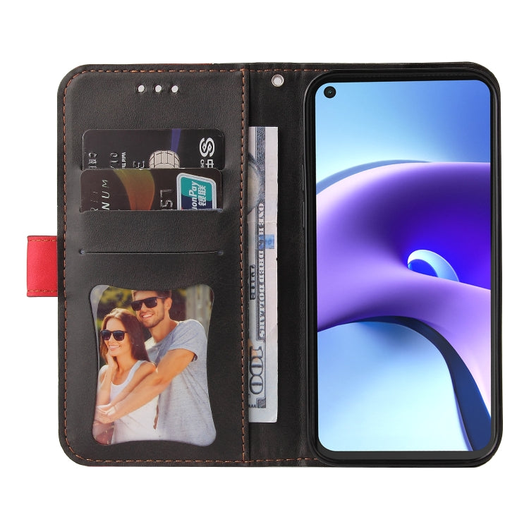 For Xiaomi Redmi Note 9T / Note 9 5G Business Stitching-Color Horizontal Flip PU Leather Case with Holder & Card Slots & Photo Frame