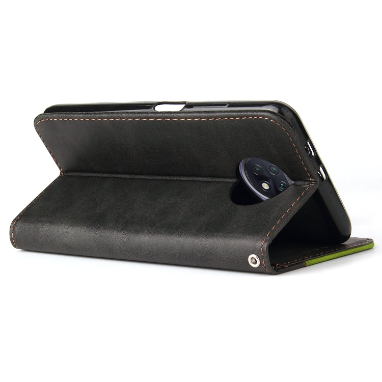 For Xiaomi Redmi Note 9T / Note 9 5G Business Stitching-Color Horizontal Flip PU Leather Case with Holder & Card Slots & Photo Frame