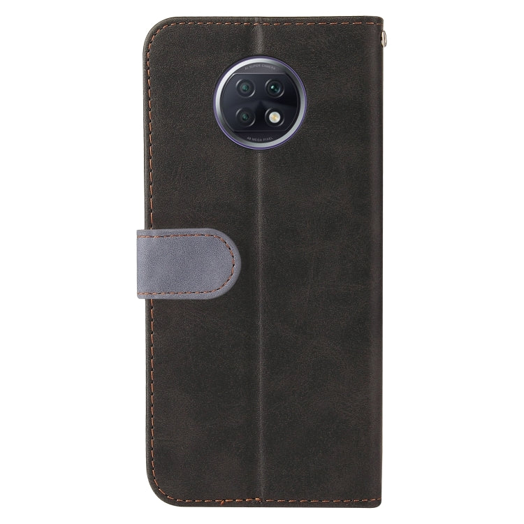 For Xiaomi Redmi Note 9T / Note 9 5G Business Stitching-Color Horizontal Flip PU Leather Case with Holder & Card Slots & Photo Frame