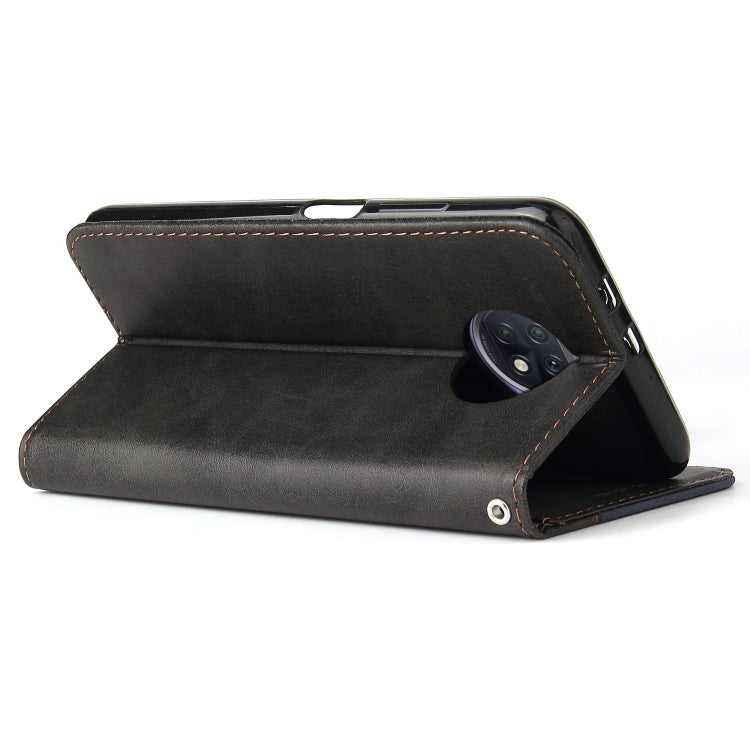For Xiaomi Redmi Note 9T / Note 9 5G Business Stitching-Color Horizontal Flip PU Leather Case with Holder & Card Slots & Photo Frame