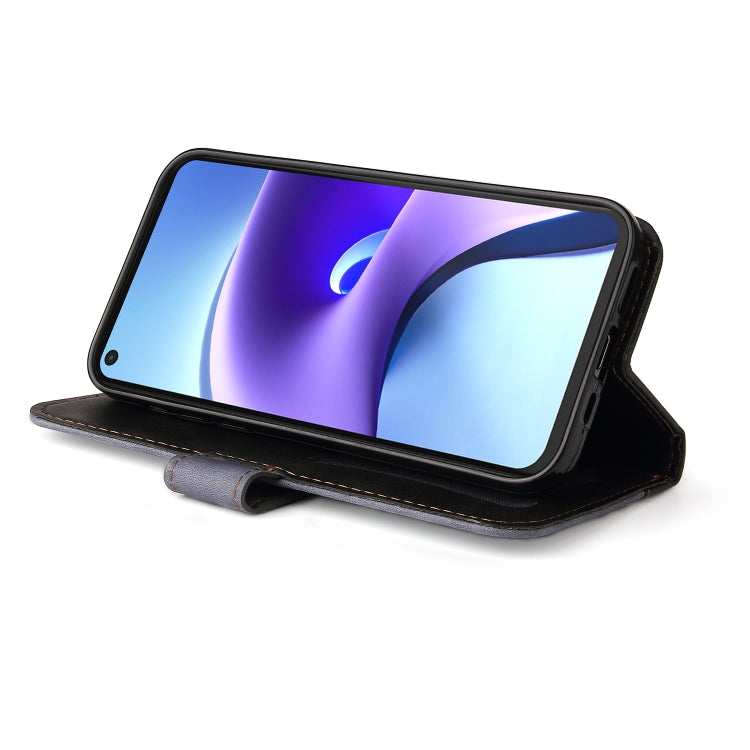 For Xiaomi Redmi Note 9T / Note 9 5G Business Stitching-Color Horizontal Flip PU Leather Case with Holder & Card Slots & Photo Frame