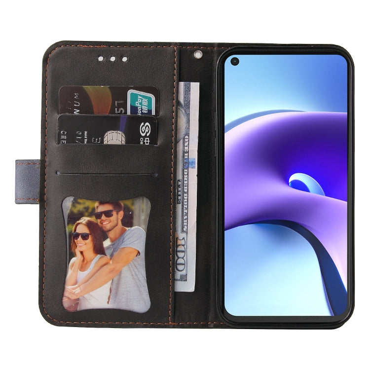 For Xiaomi Redmi Note 9T / Note 9 5G Business Stitching-Color Horizontal Flip PU Leather Case with Holder & Card Slots & Photo Frame