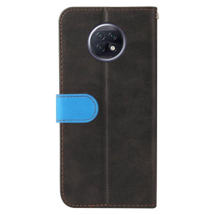 For Xiaomi Redmi Note 9T / Note 9 5G Business Stitching-Color Horizontal Flip PU Leather Case with Holder & Card Slots & Photo Frame