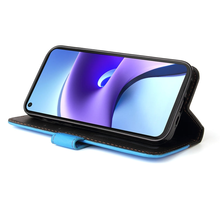 For Xiaomi Redmi Note 9T / Note 9 5G Business Stitching-Color Horizontal Flip PU Leather Case with Holder & Card Slots & Photo Frame