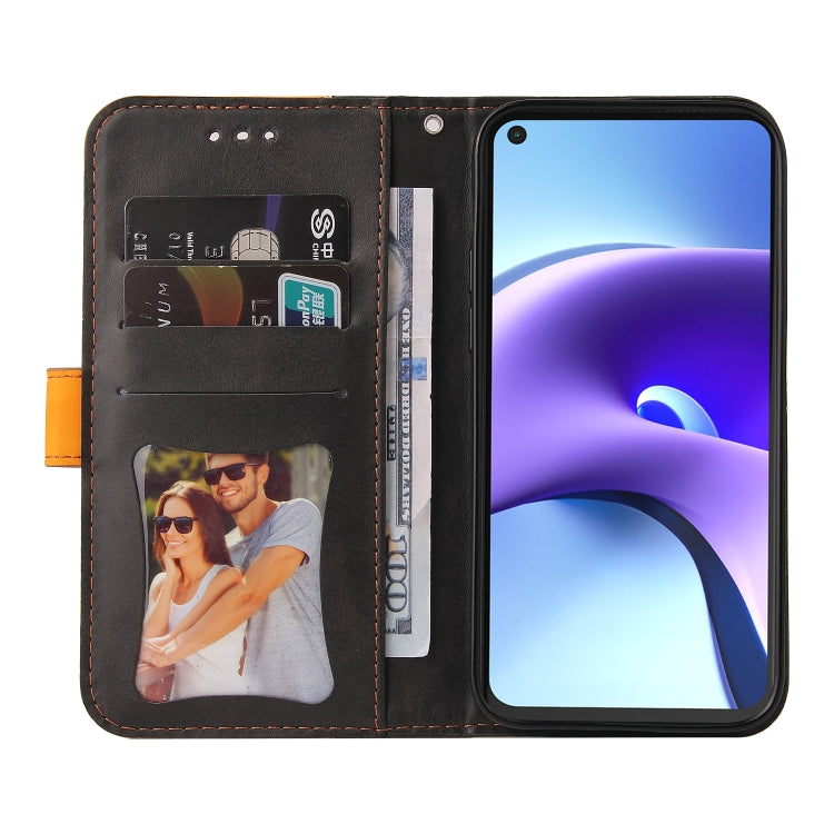 For Xiaomi Redmi Note 9T / Note 9 5G Business Stitching-Color Horizontal Flip PU Leather Case with Holder & Card Slots & Photo Frame