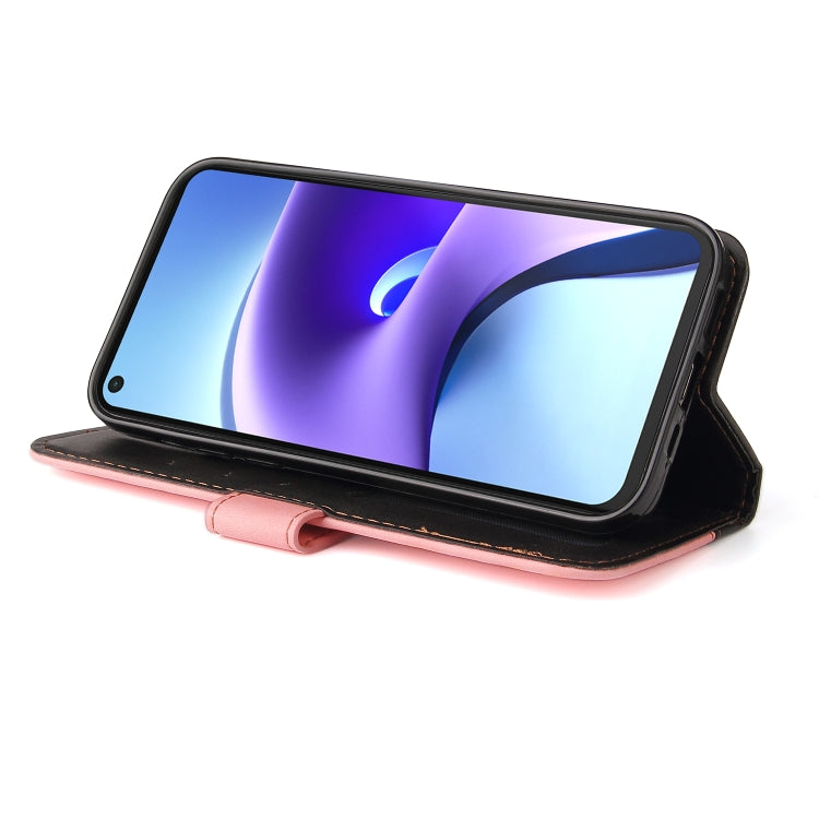For Xiaomi Redmi Note 9T / Note 9 5G Business Stitching-Color Horizontal Flip PU Leather Case with Holder & Card Slots & Photo Frame
