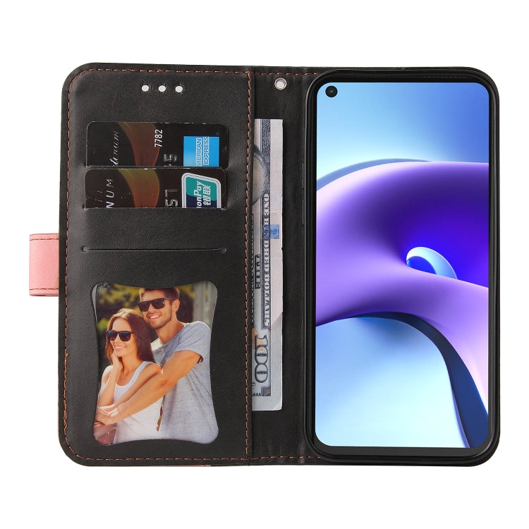 For Xiaomi Redmi Note 9T / Note 9 5G Business Stitching-Color Horizontal Flip PU Leather Case with Holder & Card Slots & Photo Frame