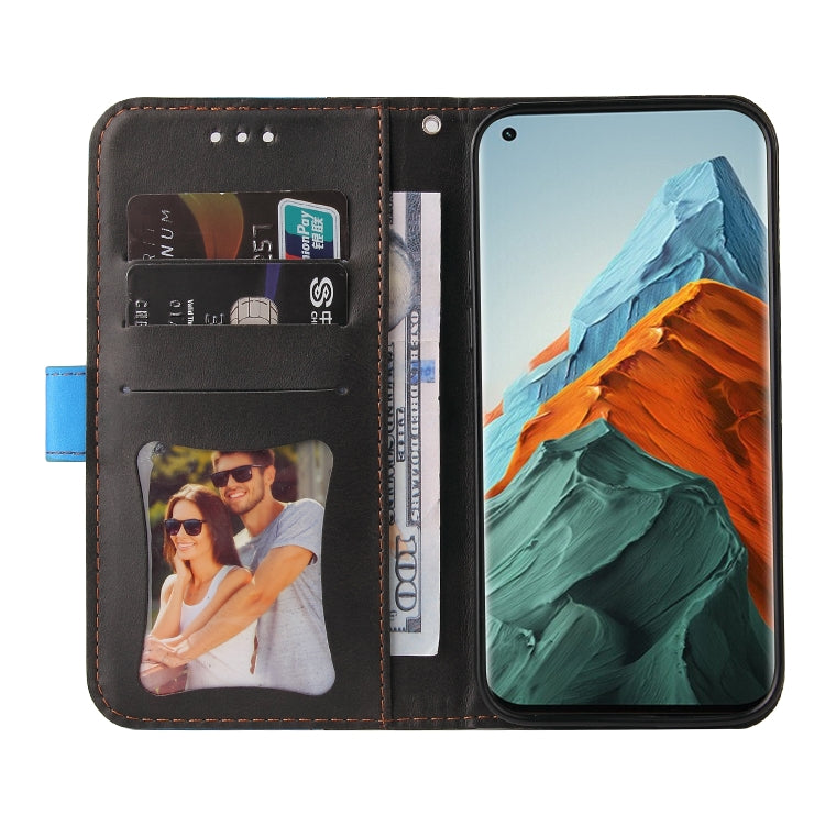 For Xiaomi Mi 11 Pro Business Stitching-Color Horizontal Flip PU Leather Case with Holder & Card Slots & Photo Frame