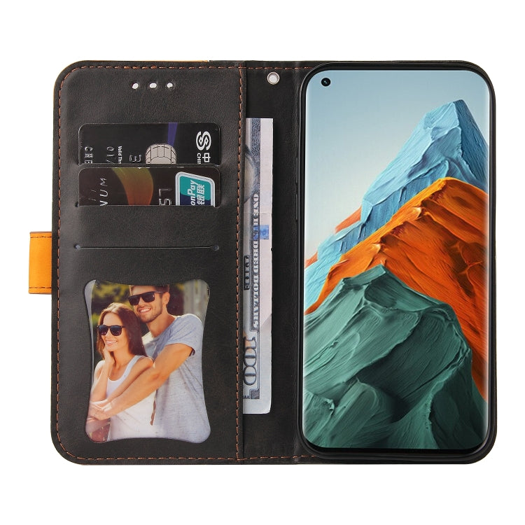 For Xiaomi Mi 11 Pro Business Stitching-Color Horizontal Flip PU Leather Case with Holder & Card Slots & Photo Frame